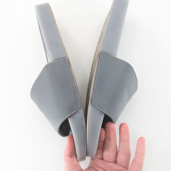 Steve Madden Grey Maddie Platform Flat Slip-On Sandals Size 7 - Picture 6 of 7